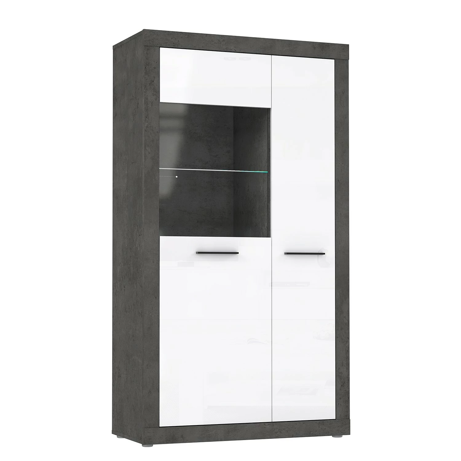 Vitrine Béton Imitation Loftscape Brillant Blanc 3 Vitrine Béton Imitation Loftscape Brillant Blanc