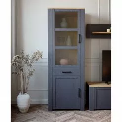 Vassia Ridgevalley Vitrine Imitation Navy Riviera 16 Vassia Ridgevalley Vitrine Imitation Navy Riviera -Armoires Soldes 1000344675 220414 021 MOOD DETAILS P000000001000344675 mood