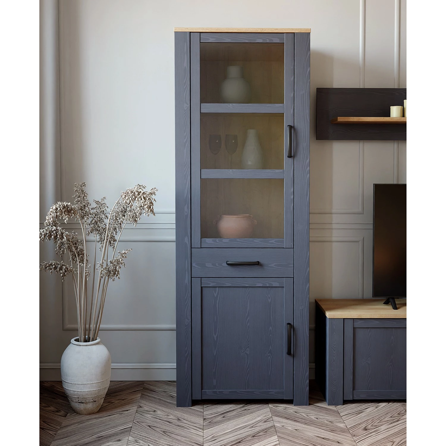 Vassia Ridgevalley Vitrine Imitation Navy Riviera 5 Vassia Ridgevalley Vitrine Imitation Navy Riviera – Image 3