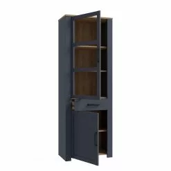 Vassia Ridgevalley Vitrine Imitation Navy Riviera 23 Vassia Ridgevalley Vitrine Imitation Navy Riviera -Armoires Soldes 1000344675 220414 050 DETAILS P000000001000344675