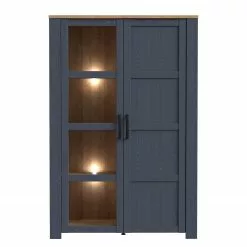 Vassia I Ridgevalley Vitrine Imitation Navy Riviera 18 Vassia I Ridgevalley Vitrine Imitation Navy Riviera -Armoires Soldes 1000344686 220414 035 DETAILS P000000001000344686