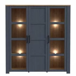 Ridgevalley Vassia Vitrine Ii Imitation Navy Riviera -Armoires Soldes 1000344687 220414 035 DETAILS P000000001000344687