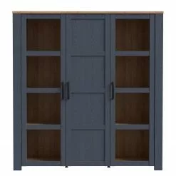 Ridgevalley Vassia Vitrine Ii Imitation Navy Riviera -Armoires Soldes 1000344687 220414 040 DETAILS P000000001000344687