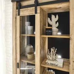 Ridgevalley Vitrine Chêne Shutter Imitation -Armoires Soldes 1000348691 220505 070 DETAILS P000000001000348691