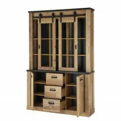 Ridgevalley Vaisselier Chêne Shutter Ii Imitation -Armoires Soldes 1000348701 220505 040 DETAILS P000000001000348701