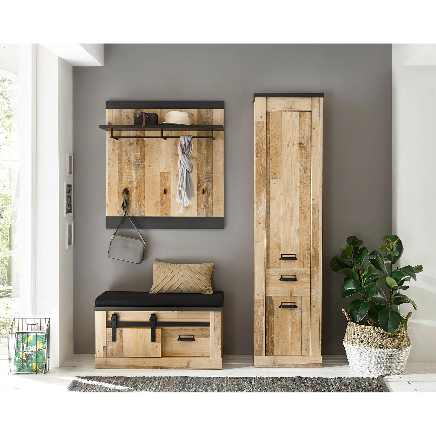 Ridgevalley Shutter Ii Armoire Imitation Chêne 5 Ridgevalley Shutter Ii Armoire Imitation Chêne – Image 3