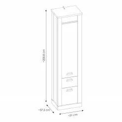 Ridgevalley Shutter Ii Armoire Imitation Chêne 16 Ridgevalley Shutter Ii Armoire Imitation Chêne -Armoires Soldes 1000348705 220505 500 SKETCH DETAILS P000000001000348705 sketch