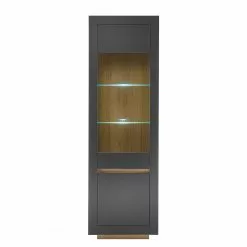 Vitrine Imitation Chêne Anthracite Loftscape Accra -Armoires Soldes 1000348816 220506 030 DETAILS P000000001000348816