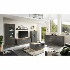 Vitrine Imitation Chêne Anthracite Loftscape Haute Accra -Armoires Soldes 1000348817 220506 023 MOOD DETAILS P000000001000348817 mood