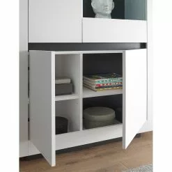 Vitrine Anthracite Loftscape Haute Accra Blanc -Armoires Soldes 1000348825 220506 032 DETAILS P000000001000348825