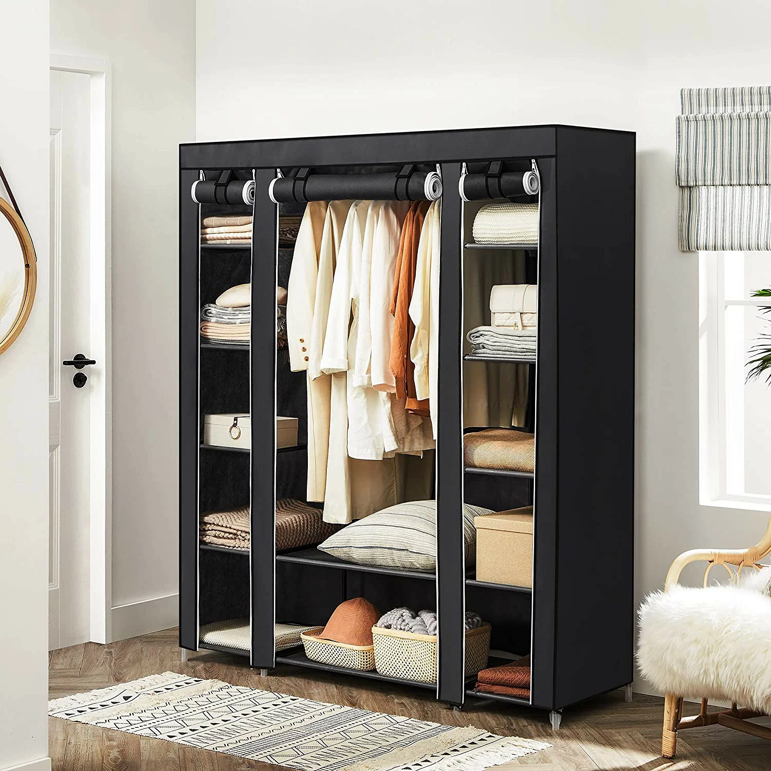 Loftscape Armoire d’entrée Beam III - Noir 7 Loftscape Armoire d’entrée Beam III - Noir – Image 5