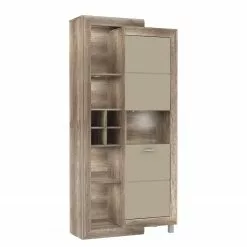 Chêne Armoire Imitation Loftscape Antique Brillant Beige
