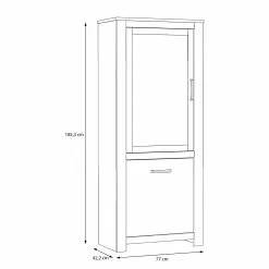 Vitrine Loftscape Imitation Chêne -Armoires Soldes 1000356717 220603 500 SKETCH DETAILS P000000001000356717 sketch