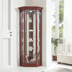 Mahagoni Ridgevalley Loroux Vitrine Éclairage Inclu Imitation -Armoires Soldes 1000357372 220609 021 MOOD DETAILS P000000001000357372 mood