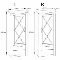 Trendteam Vitrine Pin Imitation Georgia -Armoires Soldes 1000362854 220623 500 SKETCH DETAILS P000000001000362854 sketch