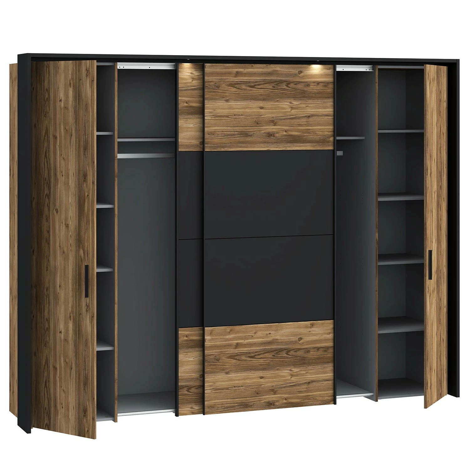 Huy Imitation Pin Des Alpe Armoire Loftscape Noir 5 Huy Imitation Pin Des Alpe Armoire Loftscape Noir – Image 3