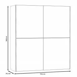 Loftscape Armoire Brillant Blackrock Blanc -Armoires Soldes 1000363104 220819 500 SKETCH DETAILS P000000001000363104 sketch