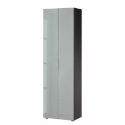 Armoire Verre Graphite Germania Genovum Gris Argenté