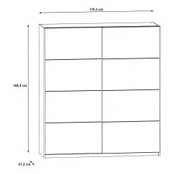 Meppel Mat Armoire Loftscape Brillant Gri -Armoires Soldes 1000363819 220803 500 SKETCH DETAILS P000000001000363819 sketch