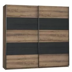 Imitation Chêne Armoire Buren Loftscape Imitation Chêne Rustique Noir