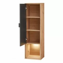 Placard Mural Imitation Chêne Graphite Leox Artisan Home Éclairage Inclu Fashion -Armoires Soldes 1000364239 220719 040 DETAILS P000000001000364239