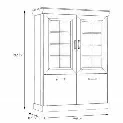 Boolamore Ridgevalley Vitrine Chêne I Imitation -Armoires Soldes 1000364897 220722 500 SKETCH DETAILS P000000001000364897 sketch