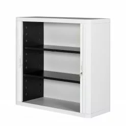 Easyoffice Easyoffice By Paperflow Armoire 104 Cm Blanc -Armoires Soldes aktenschrank easyoffice ii weiss schwarz 104 cm 2865494