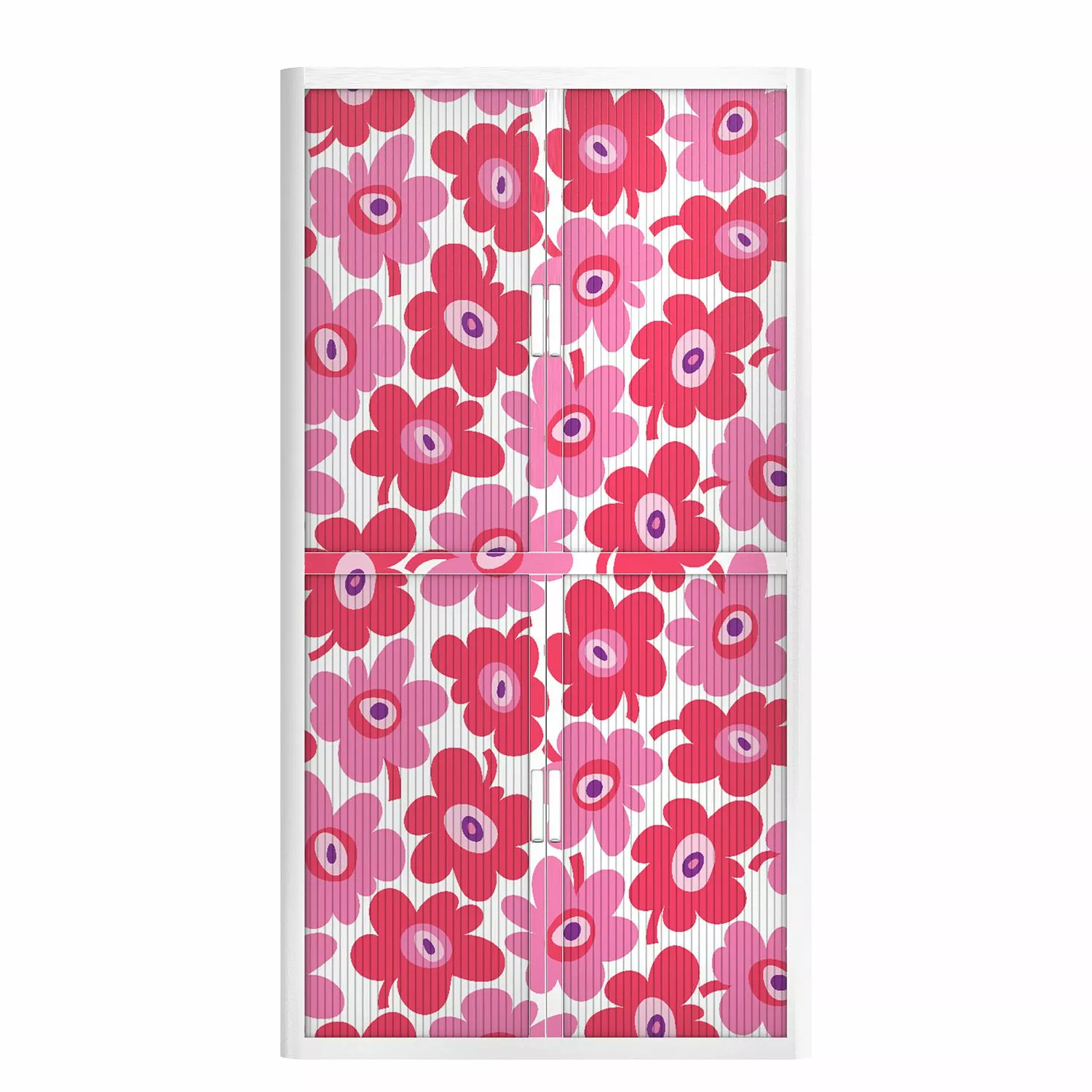 EasyOffice by Paperflow Meuble easyOffice Papier Peints VII - à volet roulant - Rose vif - Hauteur : 204 cm 4 EasyOffice by Paperflow Meuble easyOffice Papier Peints VII - à volet roulant - Rose vif - Hauteur : 204 cm – Image 2