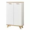 Germania Neston Mat Armoire I Chêne Massif Imitation Sanremo Blanc -Armoires Soldes aktenschrank neston i eiche sanremo dekor weiss 1080246