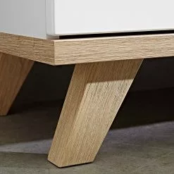 Neston Germania Armoire Mat Ii Chêne Massif Imitation Sanremo Blanc -Armoires Soldes aktenschrank neston ii eiche sanremo dekor weiss 1080210