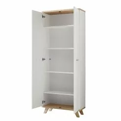 Neston Germania Armoire Mat Ii Chêne Massif Imitation Sanremo Blanc -Armoires Soldes aktenschrank neston ii eiche sanremo dekor weiss 1080222