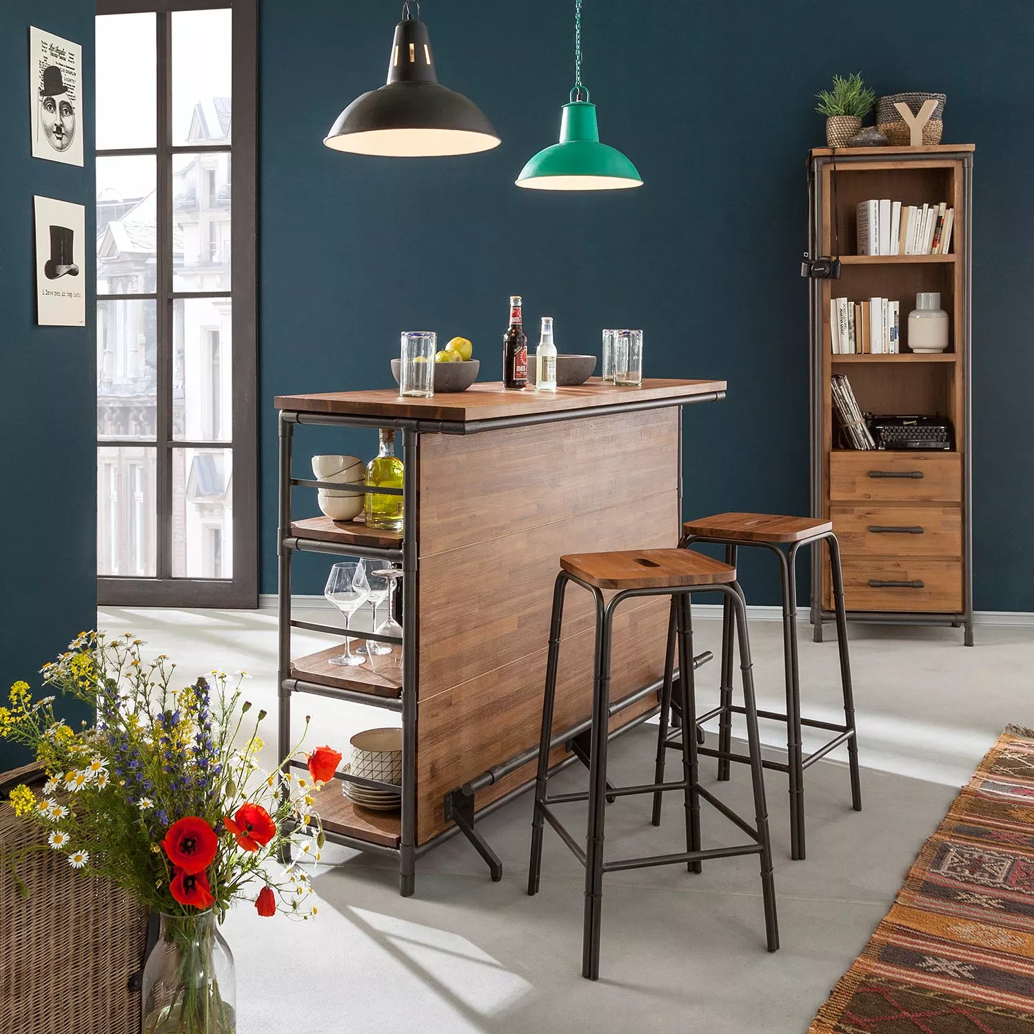 Ars Manufacti Bar Atelier Anthracite Acacia Métal 3 Ars Manufacti Bar Atelier Anthracite Acacia Métal – Image 2