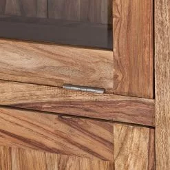 Wolf-Möbel Vaisselier Yoga Naturel Sheesham Massif -Armoires Soldes brotschrank yoga sheesham massiv natur 1428613