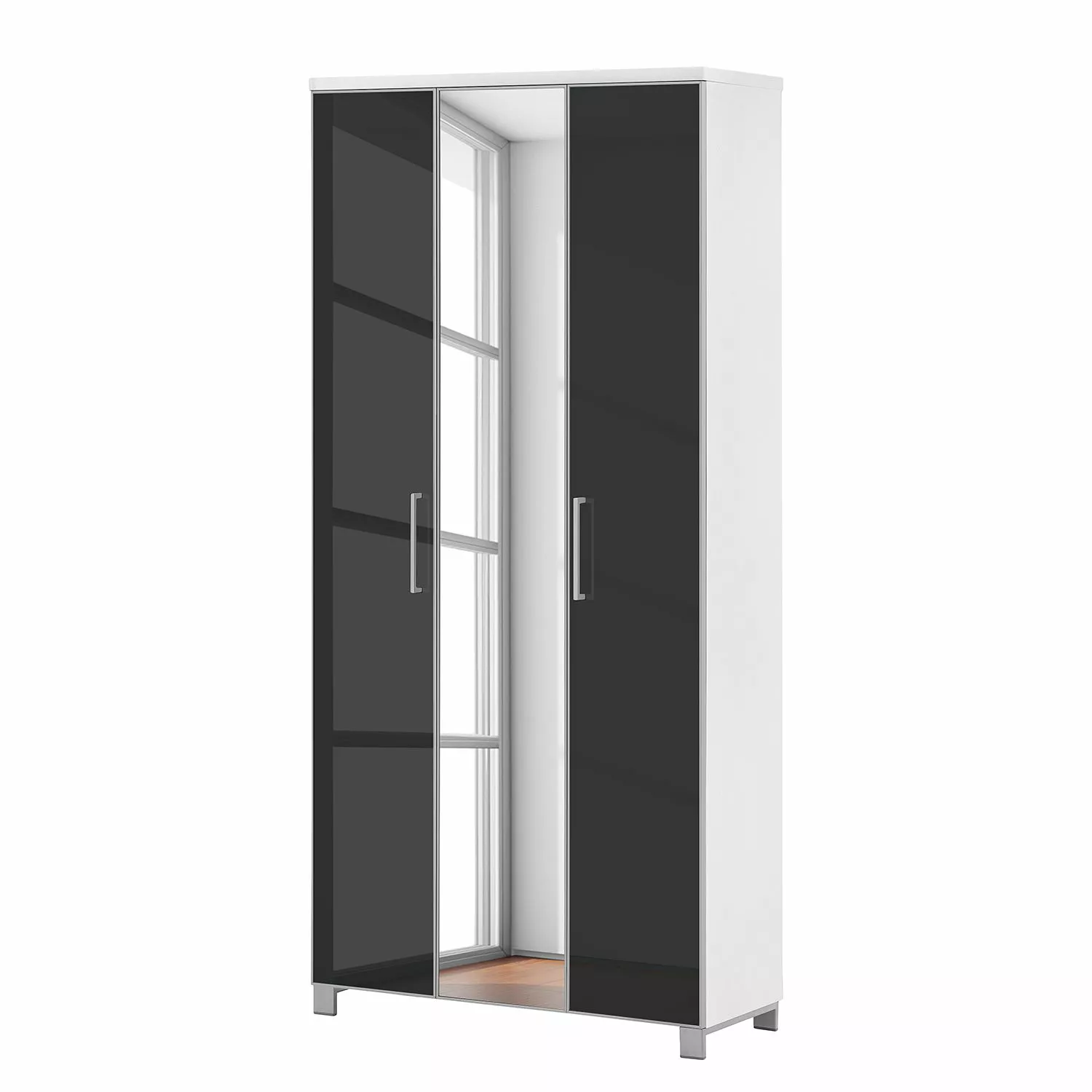 Vos Armoire Alavere Ii Anthracite Blanc 3 Vos Armoire Alavere Ii Anthracite Blanc
