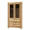 Ars Natura Vitrine -Armoires Soldes doppelvitrine pia kernbuche massiv geoelt 1309625