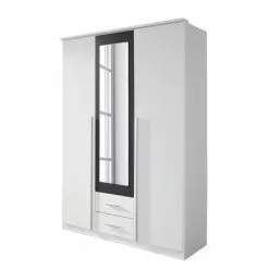 Armoire 3 Porte 136 Cm Métallisé Alpin Gri Blanc Rauch Blue