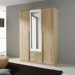 Armoire 91 Cm Imitation Miroir Chêne De San Remo Alpin Krefeld Blanc Rauch Blue -Armoires Soldes drehtueren kombischrank krefeld mit spiegel eiche sonoma dekor alpinweiss 258781