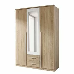 Armoire 91 Cm Imitation Miroir Chêne De San Remo Alpin Krefeld Blanc Rauch Blue