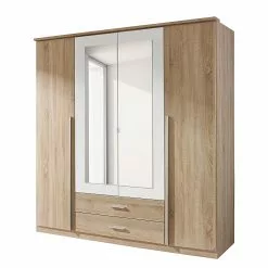 Armoire 91 Cm Imitation Miroir Chêne De San Remo Alpin Krefeld Blanc Rauch Blue -Armoires Soldes drehtueren kombischrank krefeld mit spiegel eiche sonoma dekor alpinweiss 258784