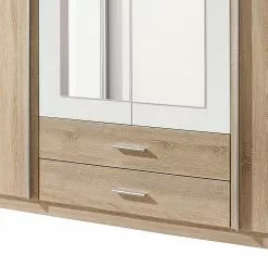 Armoire 91 Cm Imitation Miroir Chêne De San Remo Alpin Krefeld Blanc Rauch Blue -Armoires Soldes drehtueren kombischrank krefeld mit spiegel eiche sonoma dekor alpinweiss 258785