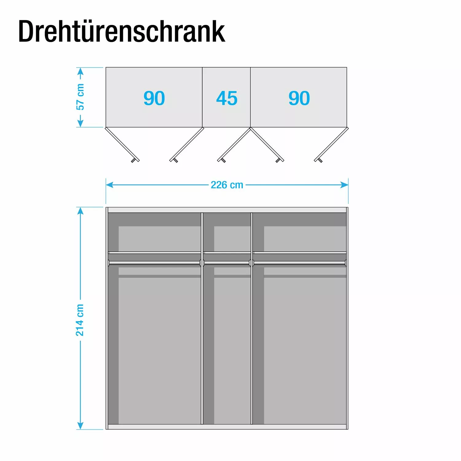 Rauch Annett Armoire Ii 5 Largeur 226 Cm Orange 5 Rauch Annett Armoire Ii 5 Largeur 226 Cm Orange – Image 3