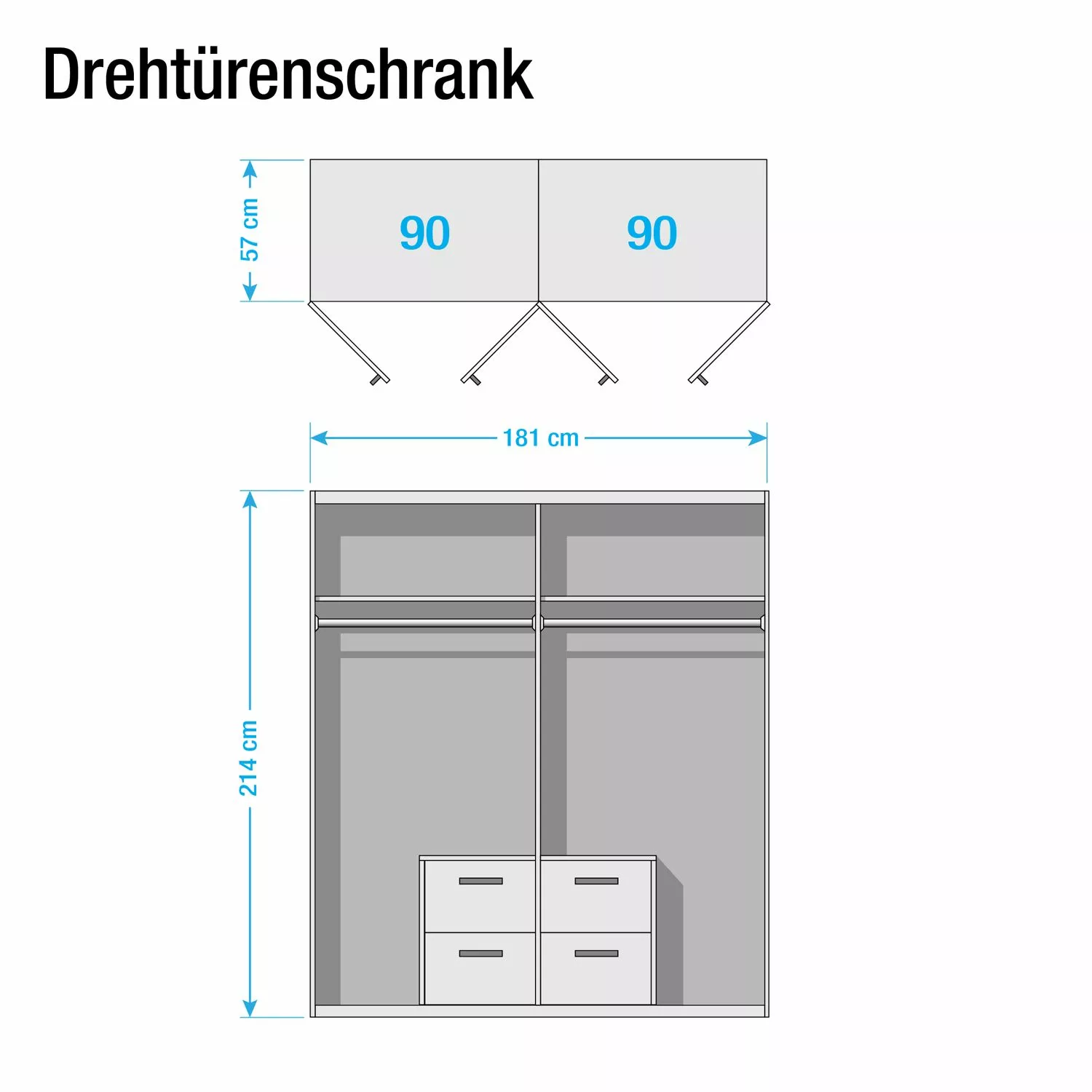 Rauch Annett Armoire Iii 4 181 Cm Largeur Orange 4 Rauch Annett Armoire Iii 4 181 Cm Largeur Orange – Image 2