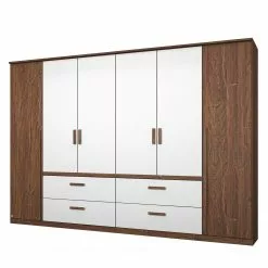 Armoire 271 Cm Largeur Rauch Orange Marron Blanc
