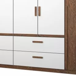 Armoire 271 Cm Largeur Rauch Orange Marron Blanc -Armoires Soldes drehtuerenschrank bernau alpinweiss 271 cm 6 tuerig 3748024