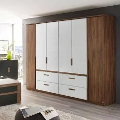 Armoire 271 Cm Largeur Rauch Orange Marron Blanc -Armoires Soldes drehtuerenschrank bernau alpinweiss 271 cm 6 tuerig 3748028