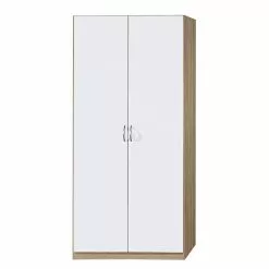 Case Armoire Standard 2 Porte 91 Cm Imitation Chêne De Sonoma Rauch Blue -Armoires Soldes drehtuerenschrank case i alpinweiss sonoma eiche dekor 270443