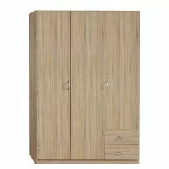 Case Armoire Ii Standard 135 Cm 3 Porte Imitation Chêne De Sonoma Rauch Blue