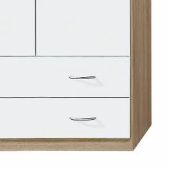 Blanc Alpin Armoire Case Iv 181 Cm 4 Porte Imitation Chêne De Sonoma Rauch Blue -Armoires Soldes drehtuerenschrank case iv alpinweiss sonoma eiche dekor 270458