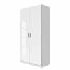Armoire Largeur 91 Cm Alpin Brillant Blanc Rauch Blue -Armoires Soldes drehtuerenschrank celle alpinweiss hochglanz weiss 91 cm 2 tuerig 2109458