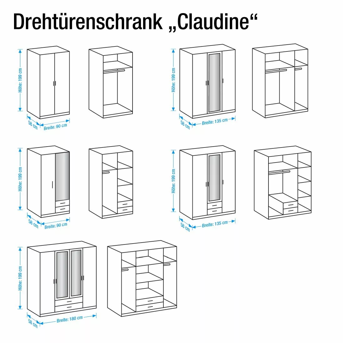 Wimex Armoire 2 Porte Imitation Wit Blanc 6 Wimex Armoire 2 Porte Imitation Wit Blanc – Image 4